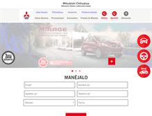 Tablet Screenshot of mitsuautomotores.com.mx
